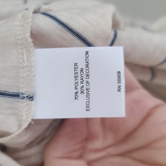 Gibson Latimer Longsleeve Striped Top NWT - Picture 6 of 7